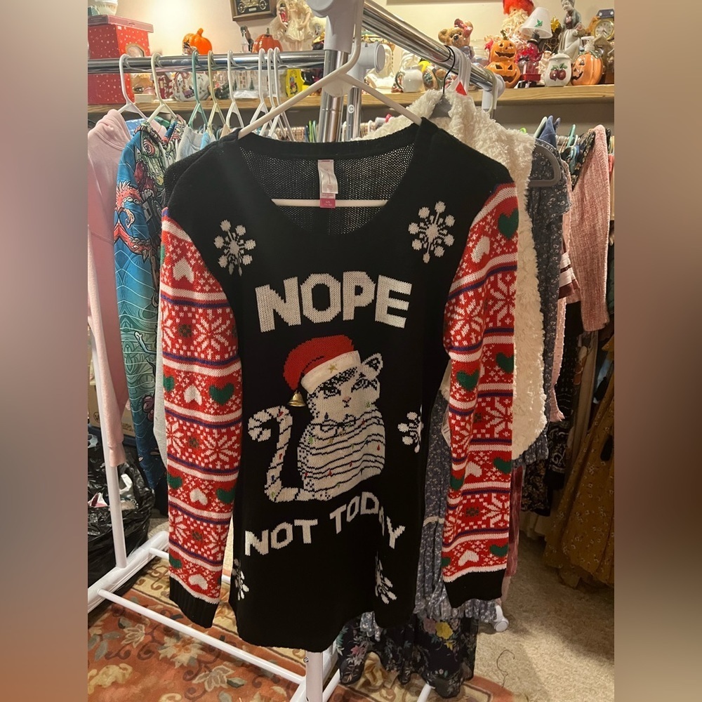 Cat Novelty Christmas Sweater